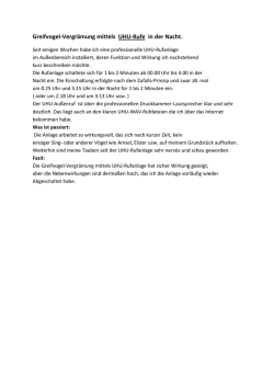 Greifvogel-Vergr&auml;mung mittels UHU