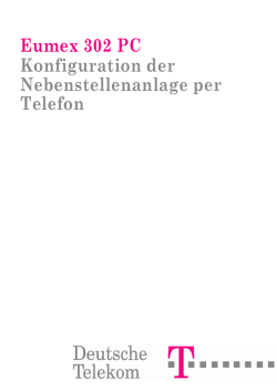 Konfiguration der Nebenstellenanlage per Telefon
