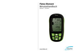 Flytec Element – Bedienungsanleitung | Flytec