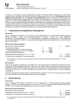 Merkblatt betreffend weitere Leistungen durch Erwerber