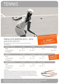 tennis - Sportzentrum Martinsried