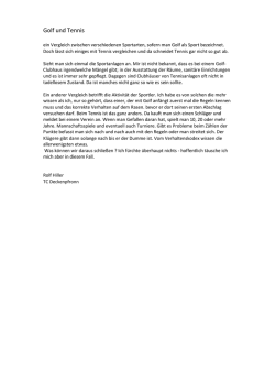 Golf und Tennis - WTB