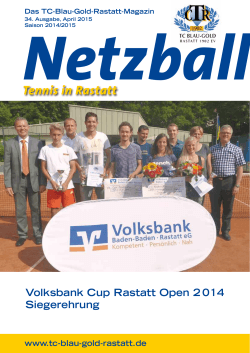 Tennis in Rastatt - TC Blau