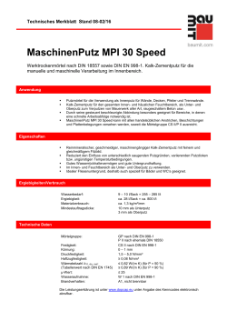MaschinenPutz MPI 30 Speed