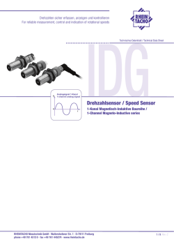 IDGDrehzahlsensor / Speed Sensor