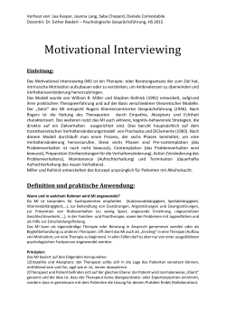 Motivational Interviewing