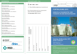 Info und Anmeldung - Klinikum der Universit&auml;t M&uuml;nchen