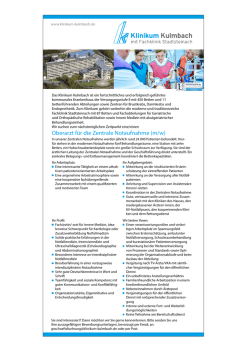 Oberarzt für die Zentrale Notaufnahme (m/w)