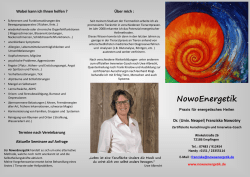 Dr. - NowoEnergetik - Energetik bei Mensch und Tier