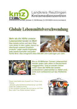 Globale Lebensmittelverschwendung