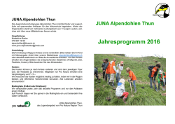 Jahresprogramm 2016