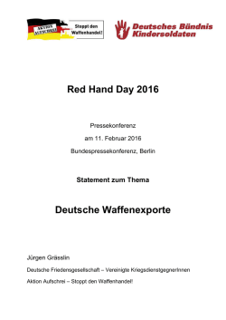 Statement Jürgen Grässlin, Kampagne Aktion Aufschrei