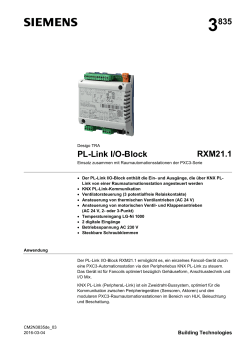 RXM21.1 PL-Link I/O-Block