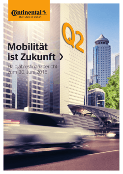 Finanzbericht zum 30. Juni 2015