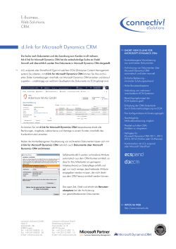 d.link for Microsoft Dynamics CRM