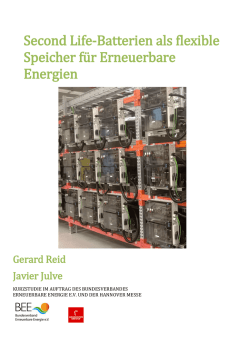 Second Life-Batterien als flexible Speicher für Erneuerbare