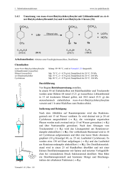 1.4.1: cis-4-tert-Butylcyclohexylbromid und 4-tert-Butylcyclo-1
