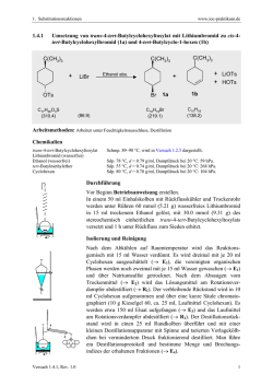 1.4.1: cis-4-tert-Butylcyclohexylbromid und 4-tert-Butylcyclo-1