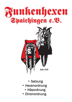 Satzung 2015_10_13 - Funkenhexen Spaichingen eV