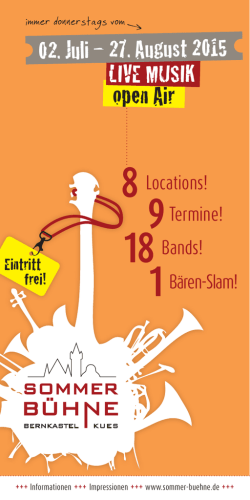 open Air LIVE MUSIK - Bernkastel-Kues