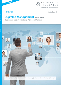 Digitales Management Master of Arts