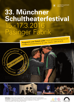 33. Münchner Schultheaterfestival