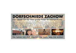dorfschmiede zachow - ZINNOBER Kulturkreis Zachow e.V.