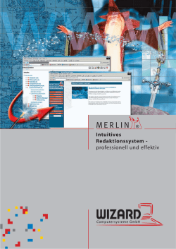 Intuitives Redaktionssystem - professionell und effektiv