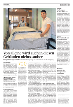Zofinger Tagblatt, vom: Freitag, 7. August 2015
