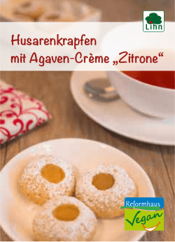 Husarenkrapfen mit Agaven-Cr&egrave;me &bdquo;Zitrone&ldquo;