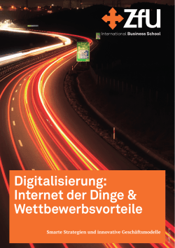 Digitalisierung: Internet der Dinge & Wettbewerbsvorteile