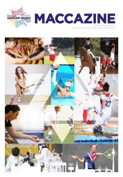 official magazine of the european maccabi games 2015 berlin