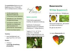 Wildes-Basenreich - Fünfelemente Ernährungsschule Sabine