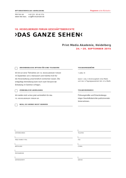das ganze sehen‹