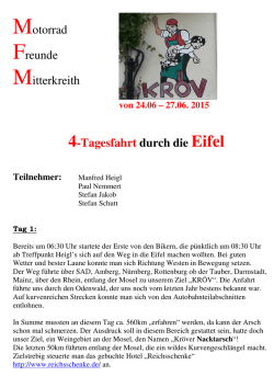 Eifelrundfahrt