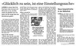 Gl&uuml;cklich zu sein/ist eine Einstellungssache