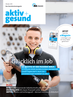 Glücklich im Job - IKK Classic