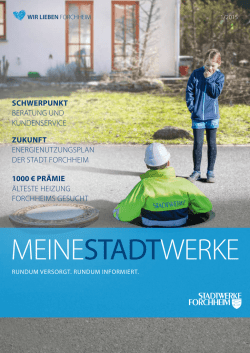 Meine Stadtwerke Ausgabe 1/2015