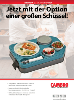 Jetzt mit der Option einer gro&szlig;en Sch&uuml;ssel!