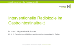 Interventionelle Radiologie im Gastrointestinaltrakt
