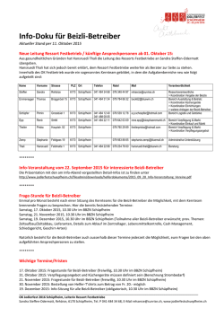 Info-Doku Nr. 1 Beizli