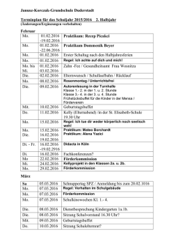 Termine - Janusz Korczak Grundschule Duderstadt