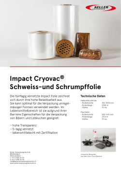 Impact Cryovac® Schweiss-und Schrumpffolie