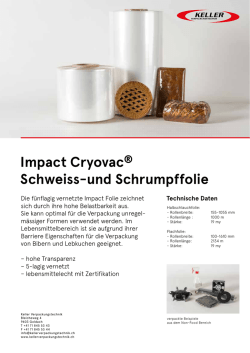 Impact Cryovac&reg; Schweiss-und Schrumpffolie