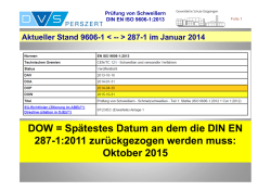 DOW = Spätestes Datum an dem die DIN EN 287