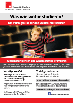 Was wie wofür studieren?