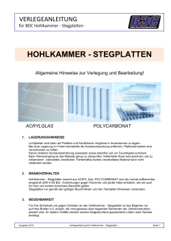 hohlkammer - stegplatten