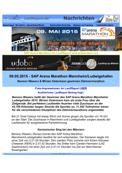 09.05.2015 - SAP Arena Marathon Mannheim - TG