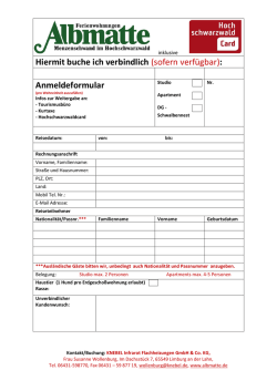 Hiermit buche ich verbindlich (sofern verf&uuml;gbar): Anmeldeformular