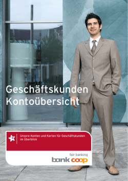 Broschüre - Bank Coop
